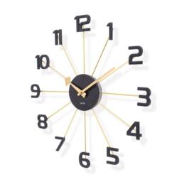 Acctim Astraea Large Wall Clock Quartz Brass Effect Metal Spokes 50cm in Gold - thumbnail 2