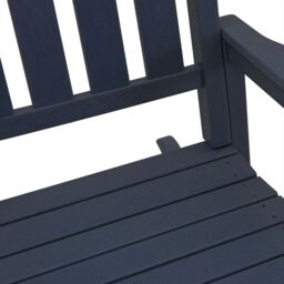 Berkfield Home 3 Piece Garden Lounge Set Navy Blue HDPE - thumbnail 8