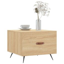 Berkfield Home Coffee Tables 2 pcs Sonoma Oak 50x50x40 cm Engineered Wood in Brown - Size: 50 x 50 x 40 cm - thumbnail 3