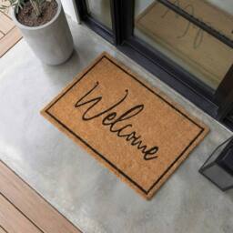 Garden Greatness Relice Welcome Natural Coir Doormat - Size: 45 cm x 75 cm