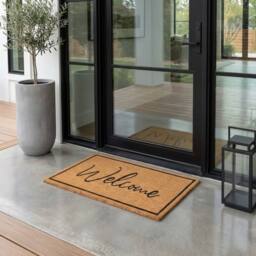 Garden Greatness Relice Welcome Natural Coir Doormat - Size: 45 cm x 75 cm - thumbnail 2