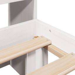 Berkfield Home Bookcase Bed without Mattress White 160x200cm Solid Wood Pine - Size: 160x200 cm - thumbnail 9