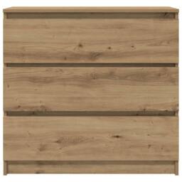 Berkfield Home Sideboard Artisan Oak 80x35x76 cm Engineered Wood in Brown - Size: 80 x 35 x 76 cm - thumbnail 6