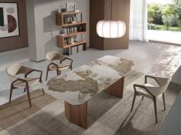 Angel Cerda Walnut & Steel Shelving, 130x35x170 cm in Brown - Size: 130 x 35 x 170 cm - thumbnail 6