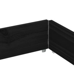 Berkfield Home Garden Planter Black 150x100 cm Solid Wood Pine - thumbnail 6