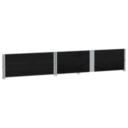 Berkfield Home Garden Planter Black 150x100 cm Solid Wood Pine - thumbnail 4
