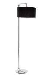 Orsina Leyna Floor Lamp with Black Fabric Shade