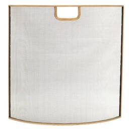 Lemon Pavilion Furniture and Decor Fire Screen - Iron - L13 x W61 x H61 cm - Brass in Brown - thumbnail 2