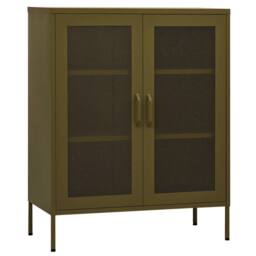 Berkfield Home Storage Cabinet Olive Green 80x35x101.5 cm Steel