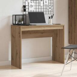 Berkfield Home Modern Desk Artisan Oak 90x40x72 cm Engineered Wood in Brown - Size: 90 x 40 x 72 cm - thumbnail 1