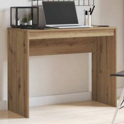 Berkfield Home Modern Desk Artisan Oak 90x40x72 cm Engineered Wood in Brown - Size: 90 x 40 x 72 cm - thumbnail 2