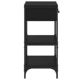 Berkfield Home Console Table Black Oak 75x34.5x75 cm Engineered Wood - thumbnail 7