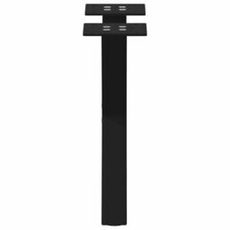 Berkfield Home Coffee Table Legs X-Shaped 2 pcs Black 40x(30-31) cm Steel - thumbnail 5