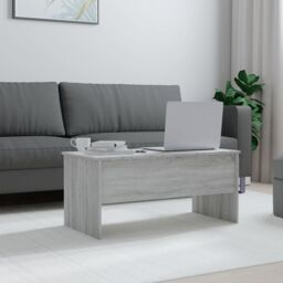 Berkfield Home Coffee Table Grey Sonoma 102x50.5x46.5 cm Engineered Wood - thumbnail 3