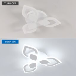 Pheashine Bright Acrylic Ceiling Light 3 Heads 48x8CM 6500K 40W in White - Size: 48x8 cm - thumbnail 5