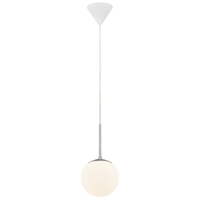 Nordlux Modern Indoor Pendant Light White Glass E27 Hand Blown Glass - Mains Powered, IP20 - image 1