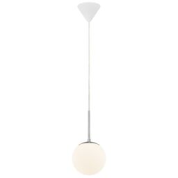 Nordlux Cafe Pendant Light Opal White Glass Dining Room E27 Mains 15cm