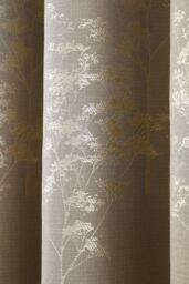 'Elmwood' Metallic Sheen Jacquard Pair of Eyelet Curtains - thumbnail 4