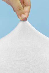 Neel Blue 10pcs Spandex Dining Chair Cover, Slipcover with Chair Band in White - thumbnail 5