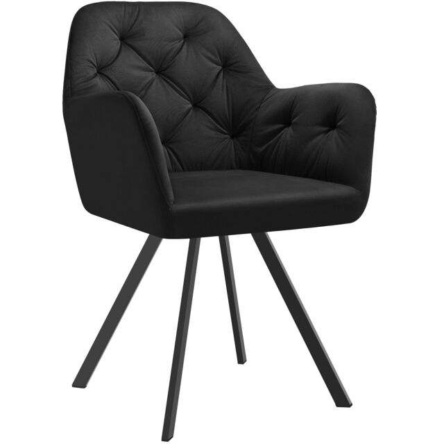 tectake Armchair Lucia Per Piece - Black - Size: 1 Pack - image 1