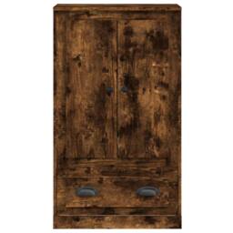 Berkfield Home Highboard Smoked Oak 60x35.5x103.5 cm Engineered Wood in Brown - thumbnail 6
