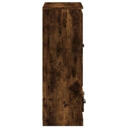 Berkfield Home Highboard Smoked Oak 60x35.5x103.5 cm Engineered Wood in Brown - thumbnail 7