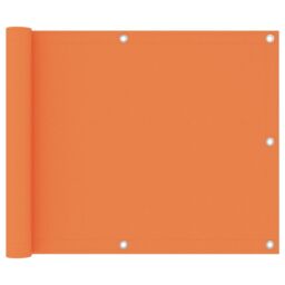 Berkfield Home Balcony Screen Orange 75x400 cm Oxford Fabric - thumbnail 1