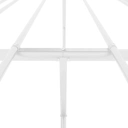 Berkfield Home Metal Bed Frame White 150x200 cm King Size - thumbnail 8