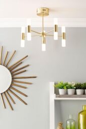 BHS Lighting Lois Chandelier in Metallic Gold - thumbnail 4