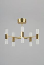 BHS Lighting Lois Chandelier in Metallic Gold - thumbnail 2