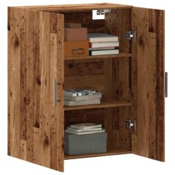 Berkfield Home Wall Mounted Cabinet Old Wood 69.5x34x90 cm in Brown - thumbnail 3