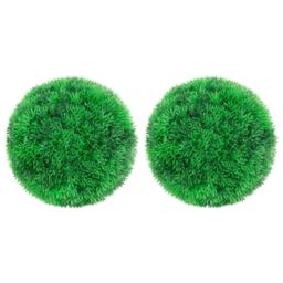 Berkfield Home Artificial Boxwood Balls 2 pcs 22 cm in Green - thumbnail 1