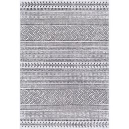 Livabliss Eagean-Geometric Blue Beige Yellow Pink In- & Outdoor Rug in Black - Size: 200 cm x 275 cm - thumbnail 2