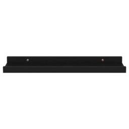 Berkfield Home Wall Shelves 4 pcs Black 40x9x3 cm - Size: 40 x 9 x 3 cm - thumbnail 6