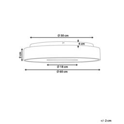 Wyld and Coco Built In LED Ceiling Light 600mm Dimmable Remote Colour in Brown - thumbnail 3