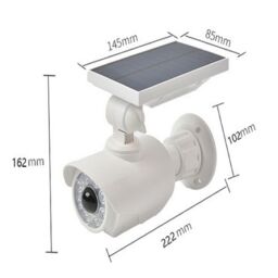 Leaper Solar Burglar Alarm Body Sensor Light Simulation Monitor Lights in White - thumbnail 3
