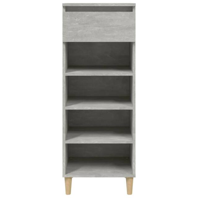Berkfield Home Shoe Cabinet Concrete Grey 40x36x105 cm Engineered Wood - Size: 40 x 36 x 105 cm - image 1