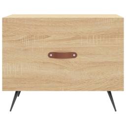 Berkfield Home Decorative Coffee Tables 2 pcs Sonoma Oak 50x50x40 cm Engineered Wood in Light Oak - Size: 50 x 50 x 40 cm - thumbnail 6