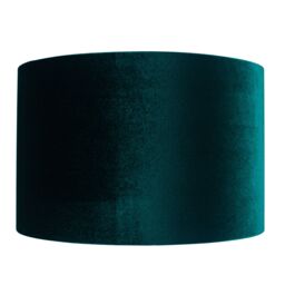 Ruma Forest Green Velvet Cylinder Shade for Table Lamps - Size: 12 inches - thumbnail 4