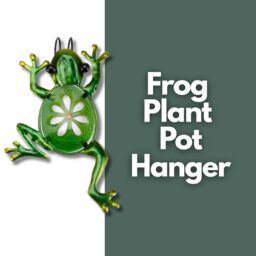 Marco Paul 14cm Green Metal Frog Plant Pot Hanger - thumbnail 3