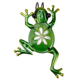 Marco Paul 14cm Green Metal Frog Plant Pot Hanger - thumbnail 6