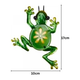 Marco Paul 14cm Green Metal Frog Plant Pot Hanger - thumbnail 2
