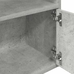 Berkfield Home Bookcase Concrete Grey 31x24x127 cm Engineered Wood - Size: 31 x 24 x 127 cm - thumbnail 8