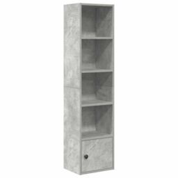 Berkfield Home Bookcase Concrete Grey 31x24x127 cm Engineered Wood - Size: 31 x 24 x 127 cm - thumbnail 2