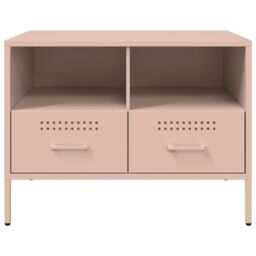 Berkfield Home TV Cabinet Pink 68x39x50.5 cm Steel - thumbnail 6
