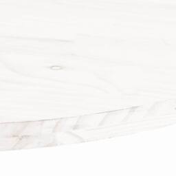 Berkfield Home Table Top White 100x50x2.5 cm Solid Wood Pine Oval - thumbnail 6