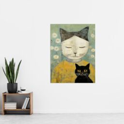 "Artery8 Self Portrait When Cats Resemble Their Owners By Gillian Keenan Extra Large XL Unframed Wall Art Poster Print - Size: W24"" x H32""" - thumbnail 4