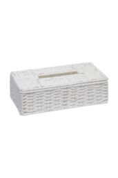 Arpan Eco-Friendly White Paper Rope Rectangular Tissue Holder Box - for Hotel & Guest Houses, Office Home, Bathroom - thumbnail 1