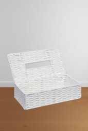 Arpan Eco-Friendly White Paper Rope Rectangular Tissue Holder Box - for Hotel & Guest Houses, Office Home, Bathroom - thumbnail 6