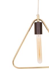 Orsina Contemporary Triangular Pendant Light, Lightweight & Durable Pendant Light, Versatile Ceiling Light in Gold - thumbnail 4